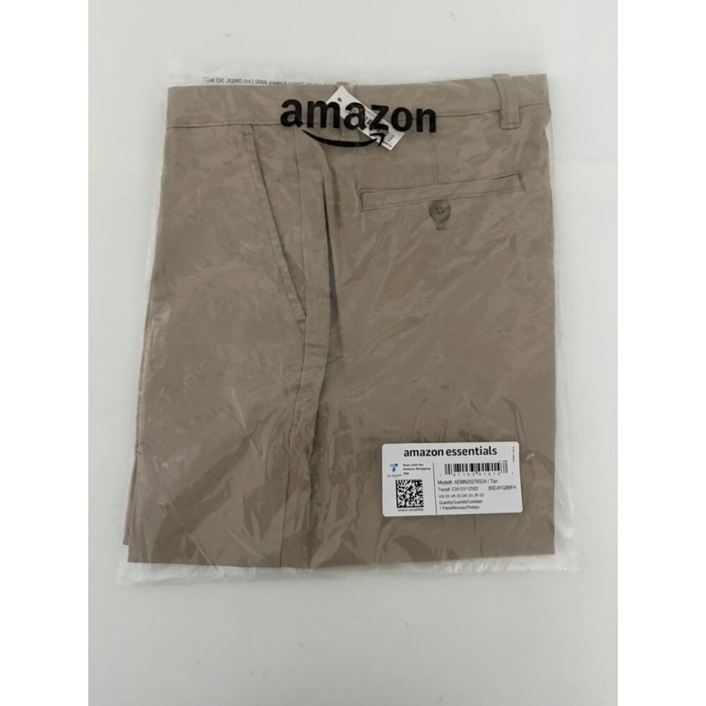 amazon essentials tan short size 33